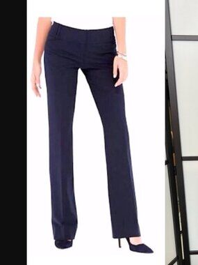 NWOT The Limited 2016 Cassidy Fit Boot Cut Navy Pants 0 XS Low Rise